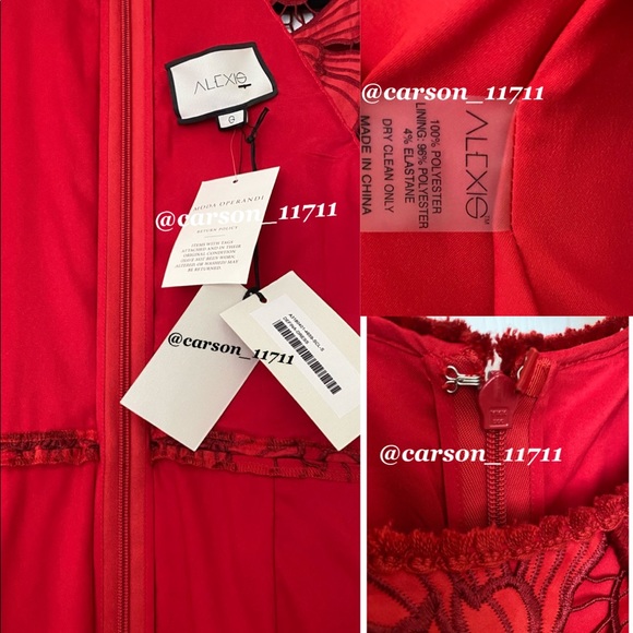 NWT Runway Alexis Defina Lace Tiered Dress S - Picture 9 of 13